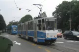 Zagreb tram line 13 with articulated tram 313 on Maksimirska cesta (2008)