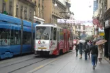Zagreb tram line 17 with articulated tram 340 on Ilica ulica (2008)