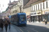 Zagreb tram line 17 with low-floor articulated tram 2229 on Ilica ulica (2008)