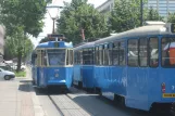 Zagreb tram line 2 with railcar 133 on Mihanovićeva ulica (2008)
