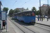 Zagreb tram line 2 with sidecar 714 at Glavni Kolodvor (2008)