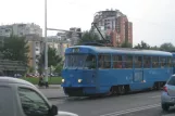 Zagreb tram line 7 with railcar 472 close by Hondlova (2008)