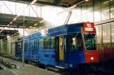 Zürich articulated tram 2042 inside the depot Tramdepot Oerlikon (2005)