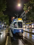 Zürich tram line 13 with articulated tram 2063 at Bahnhofstrasse/HB (2022)