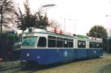 Zürich tram line 8 with articulated tram 1609 at Hardplatz (2005)