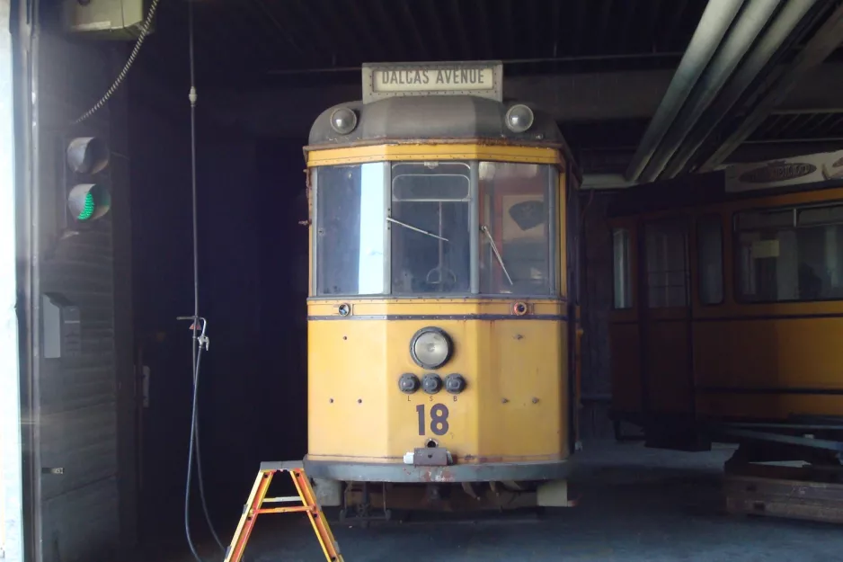 Aarhus museum tram 18, the front Bryggervej (2007)