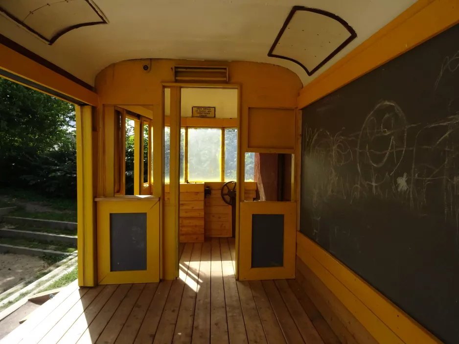 Aarhus railcar 9 inside Tirsdalen's Kindergarten (2022)