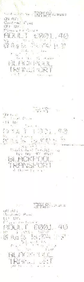 Adult ticket for Blackpool Transport (2006)