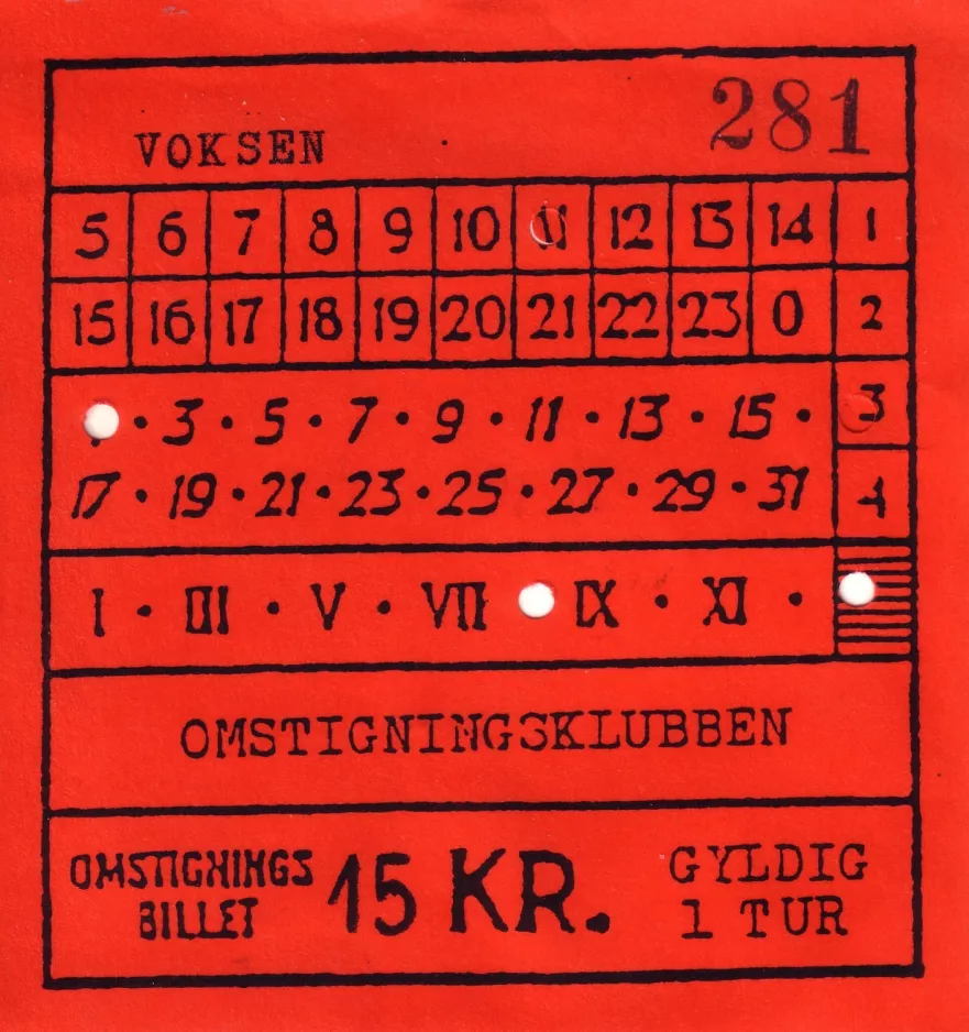 Adult ticket: Skælskør  (2004)