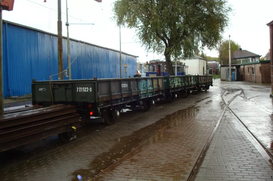 Amsterdam freight car 7 21522-0 on the side track at Electrische Museumtramlijn Amsterdam (2011)