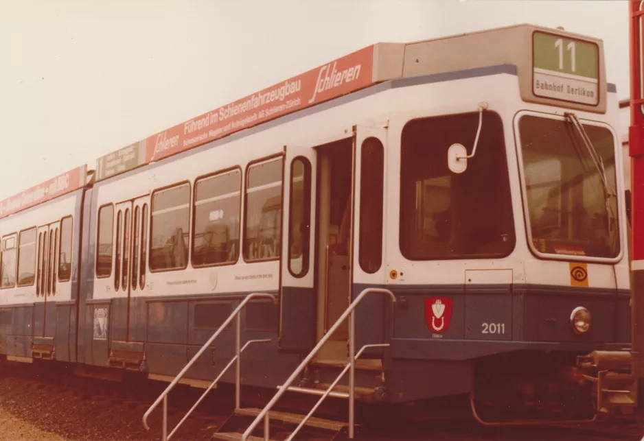 Archive photo: Zürich articulated tram 2011 at Internationale Verkehrs-Ausstellung, Hamburg (1979)