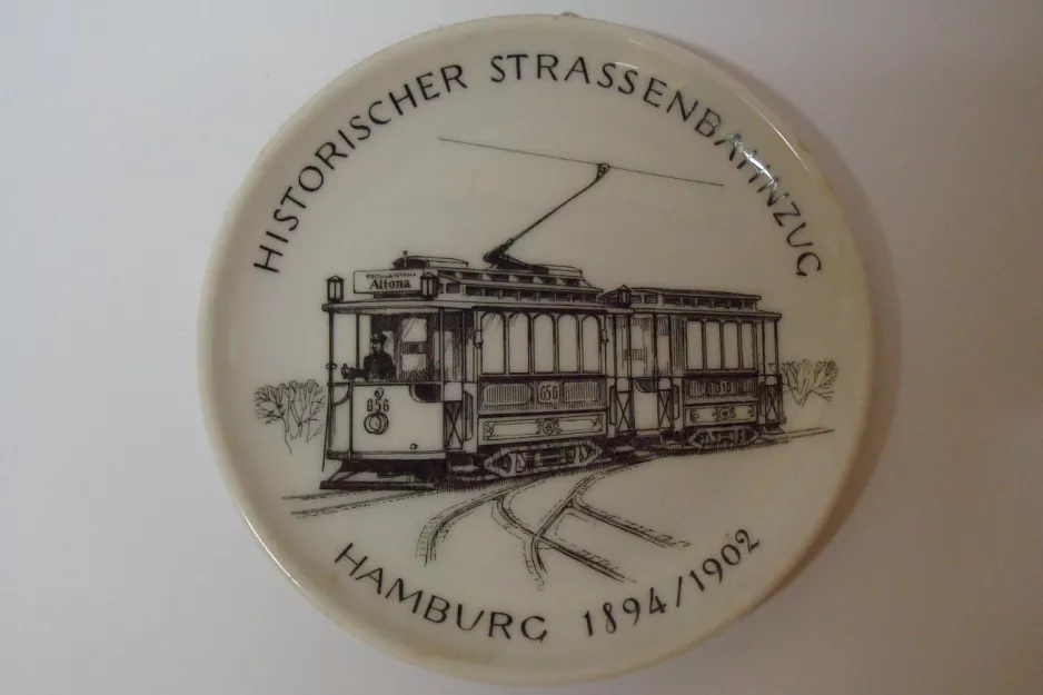 Ashtray: Schönberger Strand museum line with railcar 656 on Museumsbahnen (1981)