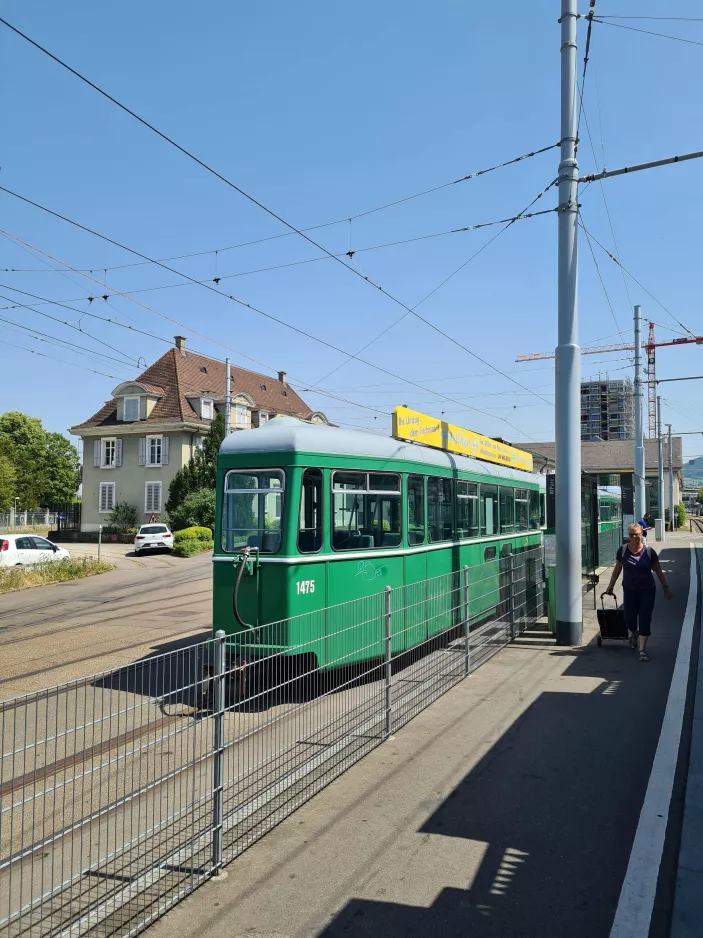 Basel sidecar 1475 in front of Tram-Museum Basel (2022)