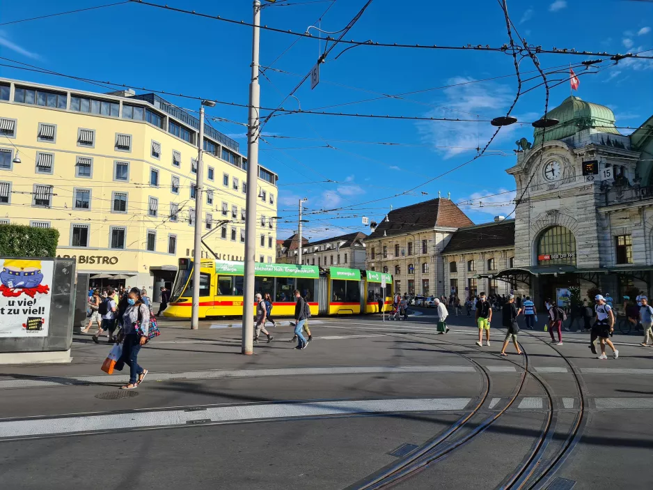 Basel tram line 11 at Bahnhof SBB (2020)