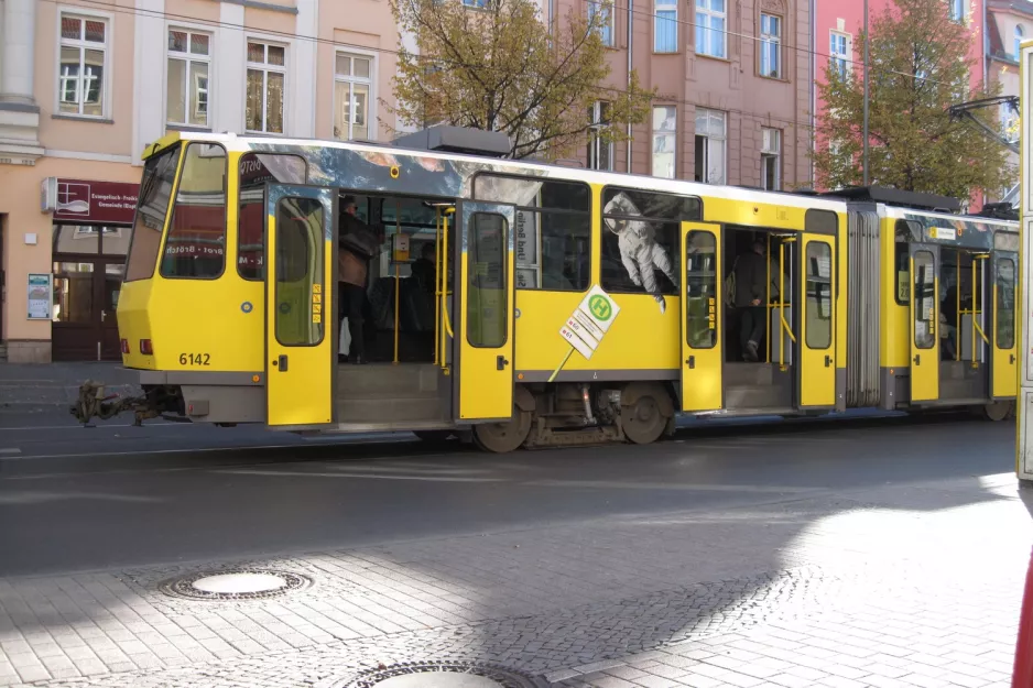 Berlin articulated tram 6142 near S Köpenick (2012)