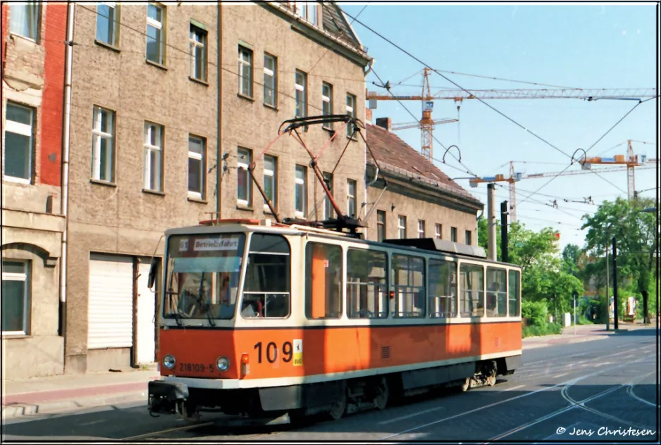 Berlin railcar 8109 at Betriebshof Köpenick (1995)