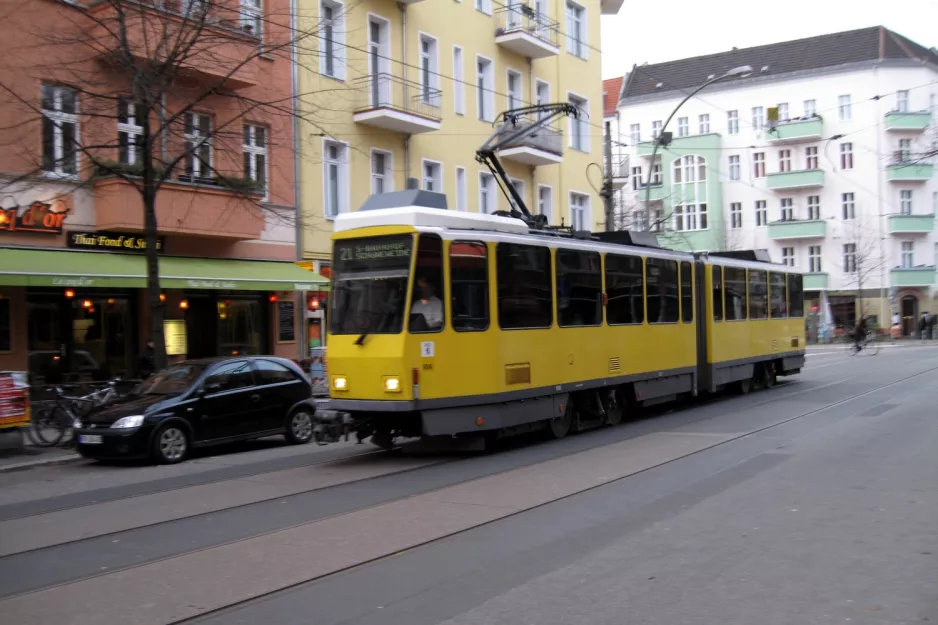 Berlin tram line 21  at Niederbarnimstr. (2010)