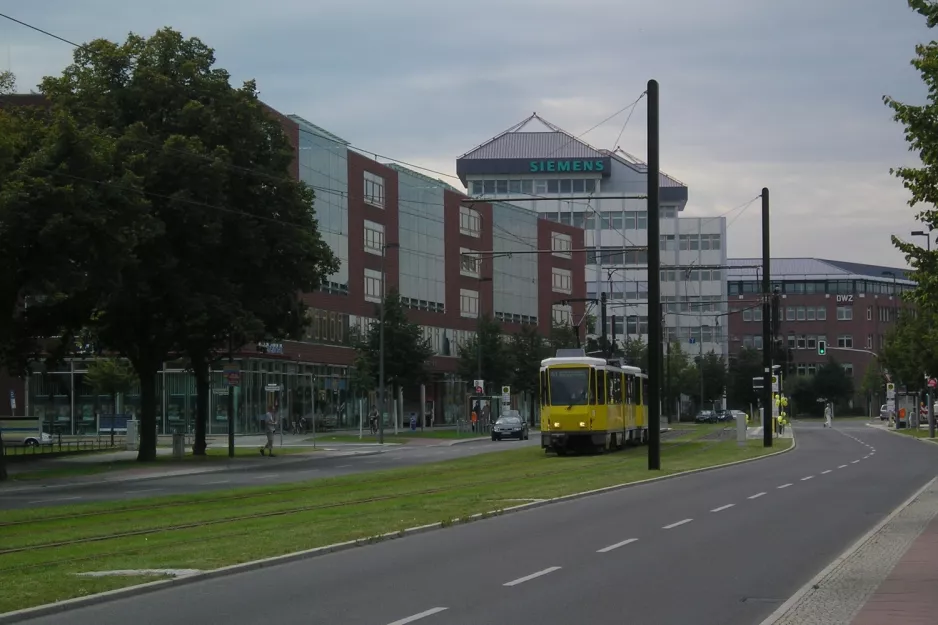 Berlin tram line 61 on Rudower Chaussee (2011)