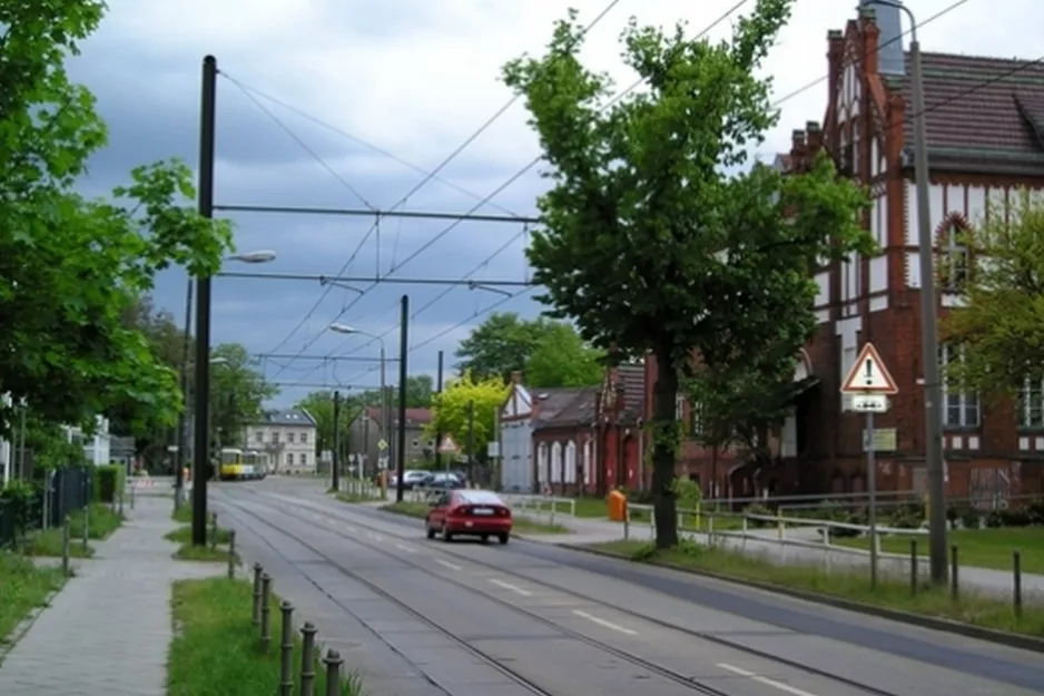 Berlin tram line 68 at Alt-Schmöckwitz (2006)