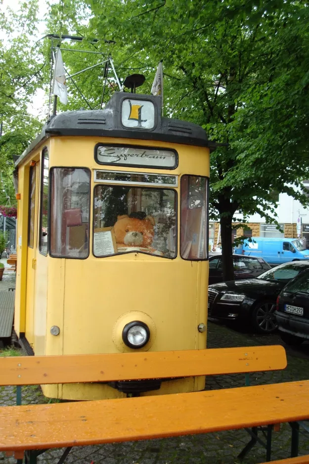 Bielefeld railcar, the front Siegfriedplatz (2012)