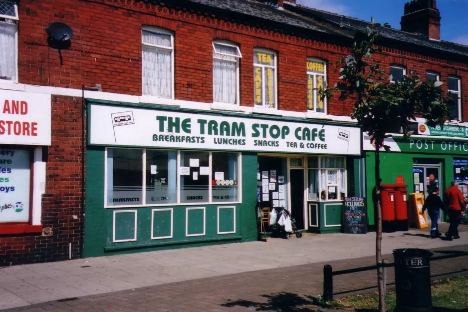 Blackpool in front of The Tram Stop Café, Fleetwood (2006)