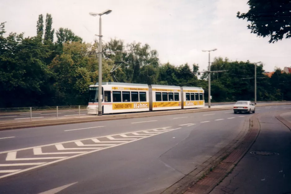 Braunschweig tram line 5 at Museumstraße (1998)
