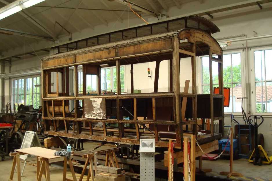 Bremen horse tram 23 during restoration Das Depot (2015)