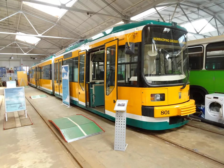 Bremen low-floor articulated tram 801 "Bremen" on Das Depot (2019)