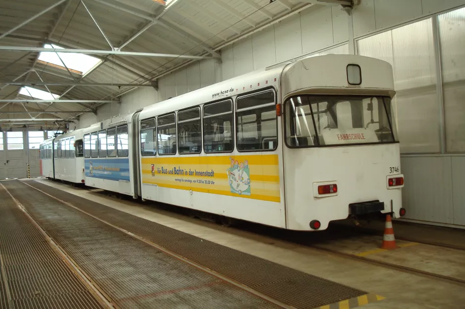 Bremen school tram 3746 inside Sebaldsbrück (2015)