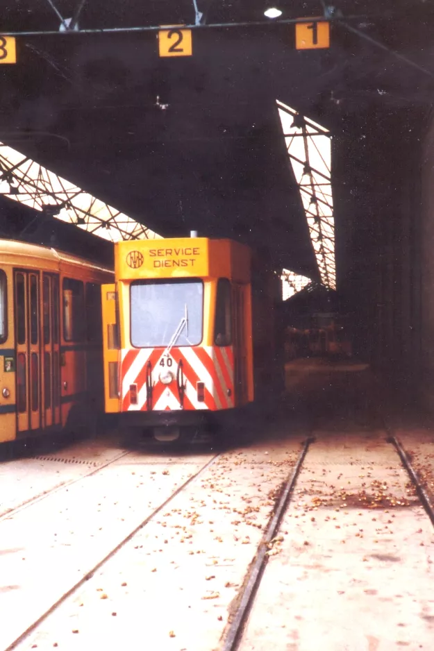 Brussels service vehicle 40 inside Avenue de l'Hippodrome (1981)