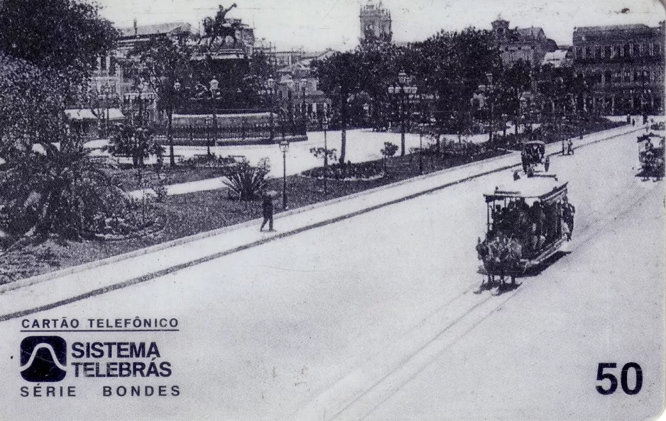 Calling card: Rio de Janeiro , the front Praça Tiradestes - Antigo Largo do Rócio (1997)