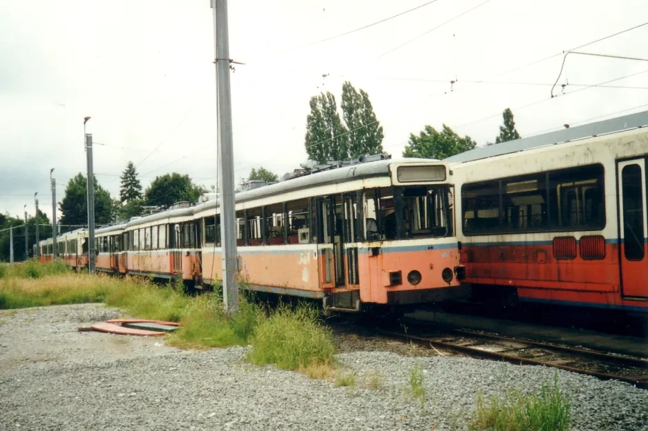Charleroi railcar 9180 at the depot Jumet (2002)
