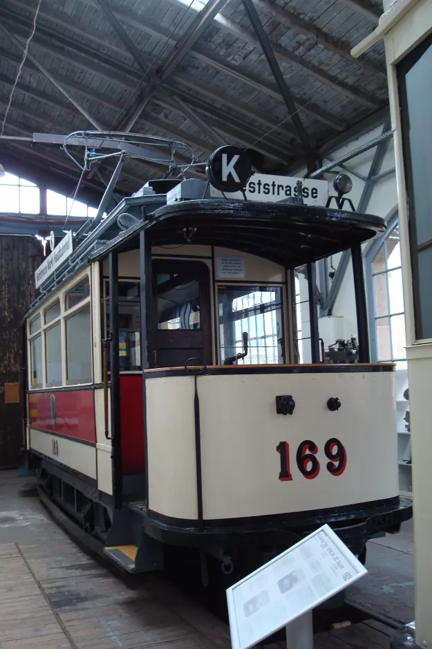 Chemnitz railcar 169 in Straßenbahnmuseum Chemnitz (2015)