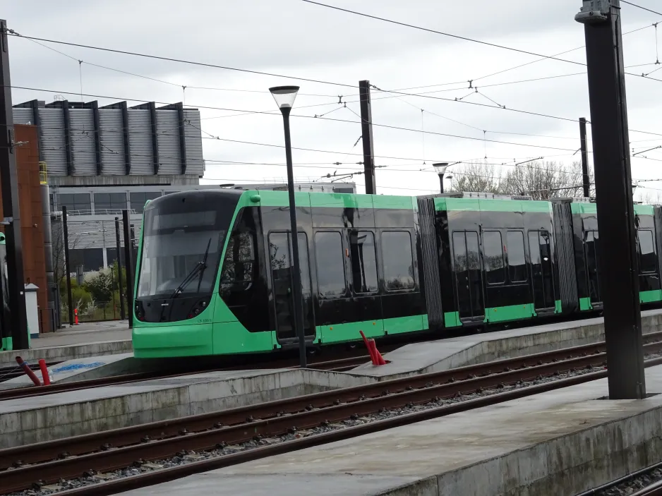 Copenhagen light rail car 109 on Kontrol- og Vedligeholdelsescenteret (2024)