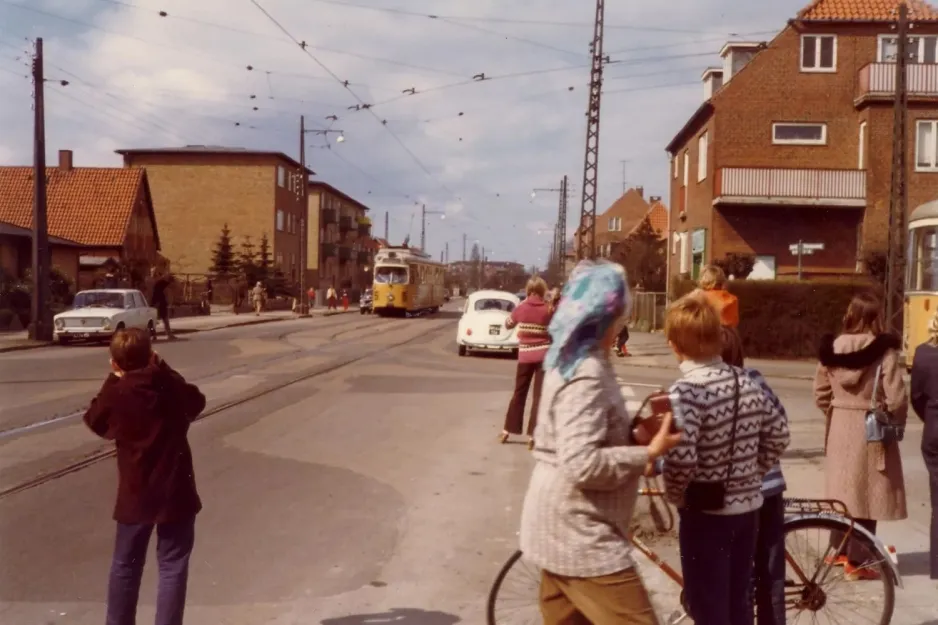 Copenhagen tram line 5  outside Formosavej (1972)