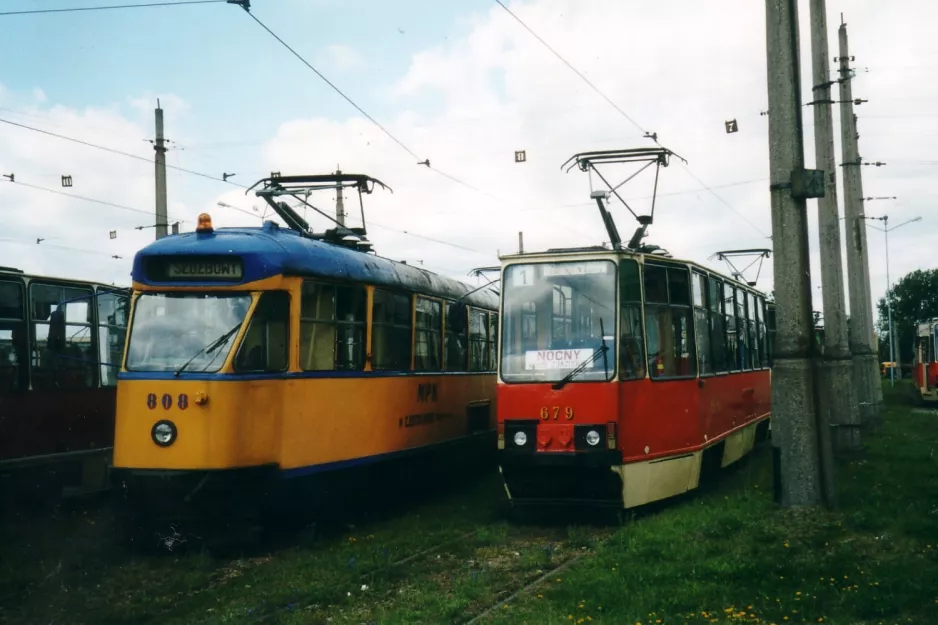Częstochowa service vehicle 808 at the depot (2004)