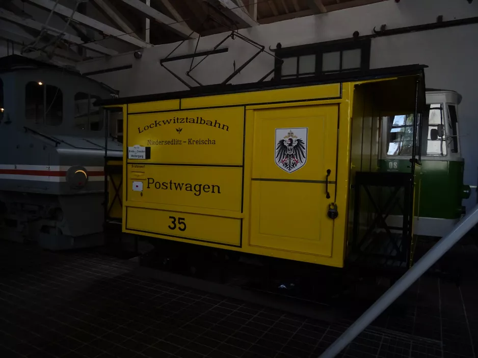 Dresden freight car 35 in Straßenbahnmuseum (2019)