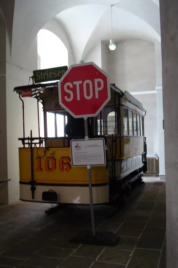 Dresden horse tram 106 on Verkehrsmuseum (2011)