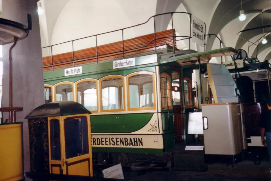 Dresden horse tram 627 on Verkehrsmuseum Dresden (1996)