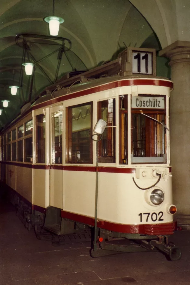 Dresden railcar 1702 on Verkehrsmuseum (1983)