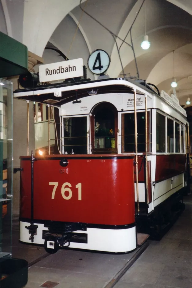 Dresden railcar 761 on Verkehrsmuseum Dresden (1996)