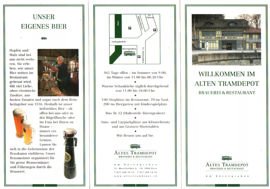 Folder: Berne , the front Willkommen im Alten Tramdepot (2006)
