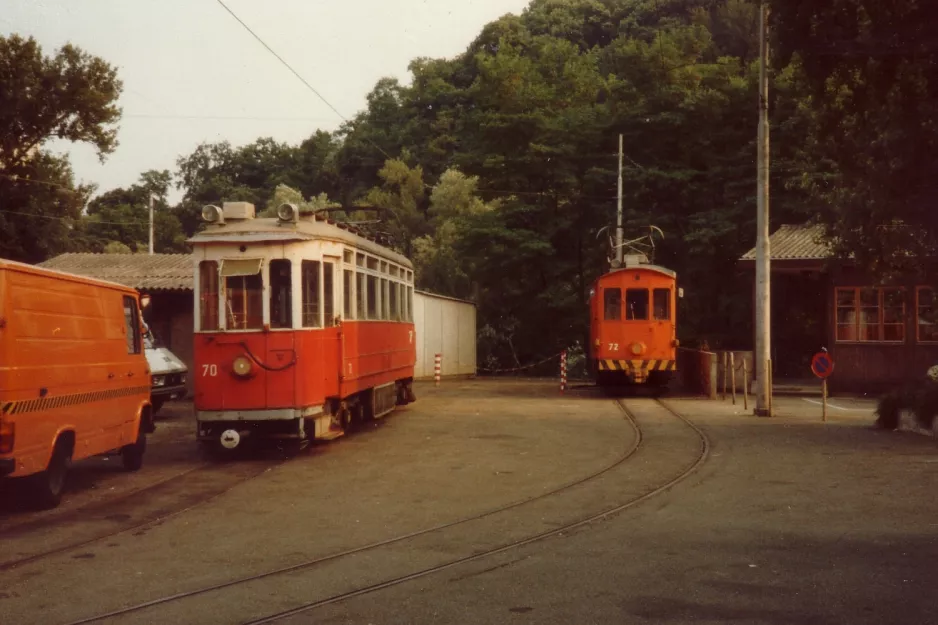 Geneva service vehicle 70 at Dépôt La Jonction (1982)