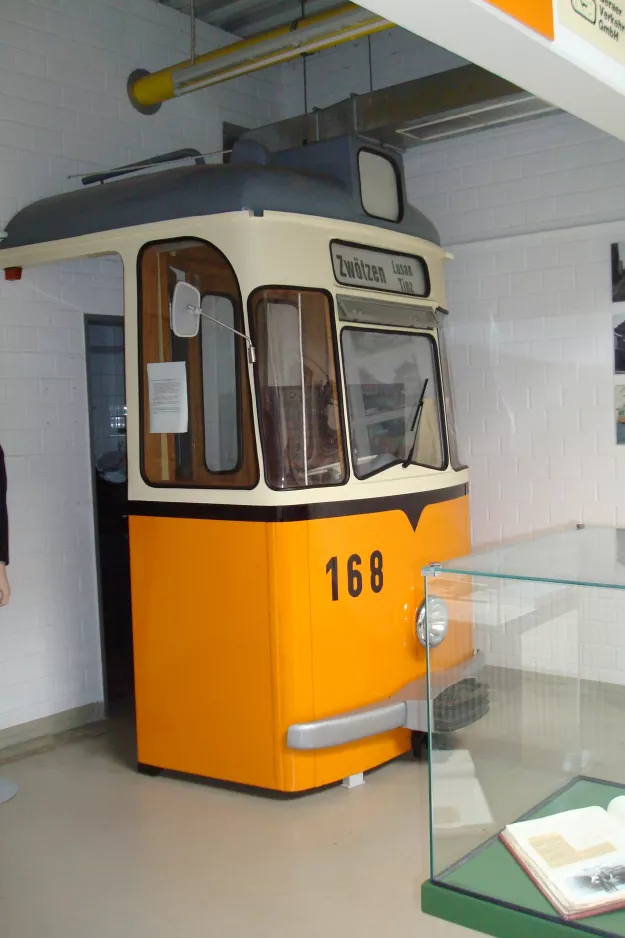 Gera railcar 168 on Straßenbahnmuseum Gera (2014)
