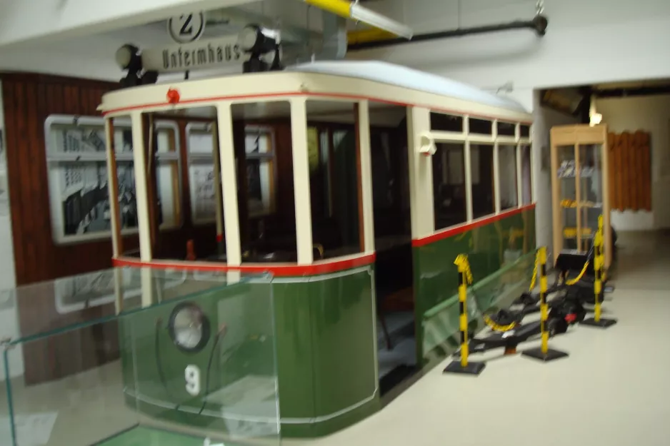 Gera railcar 9 on Straßenbahnmuseum Gera (2014)
