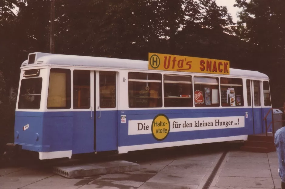 Gera sidecar 90 on Bahnhofsplatz. (1990)