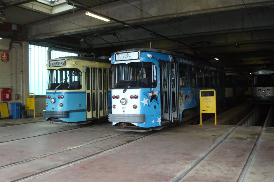 Ghent museum tram 01 inside Gentbrugge Stelplaats (2014)