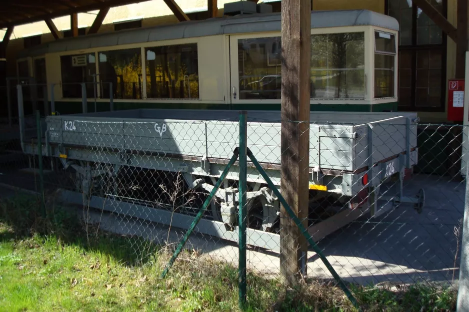 Graz service vehicle K24, side view Tramway Museum (2012)