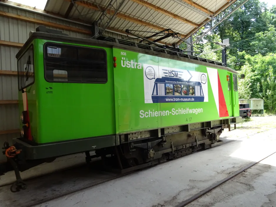 Hannover grinder car 808 A 17 in Hannoversches Straßenbahn-Museum (2024)