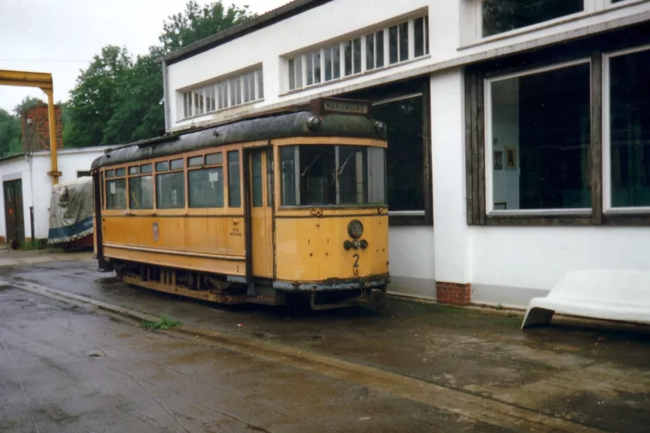 Hannover railcar 2 on Hannoversches Straßenbahn-Museum (1993)